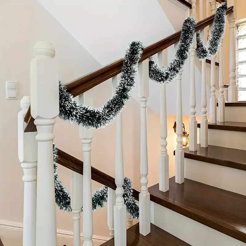 زينة عيد الميلاد الخضراء والبي - مراجعة Tinsel Garland Decoration وسعره