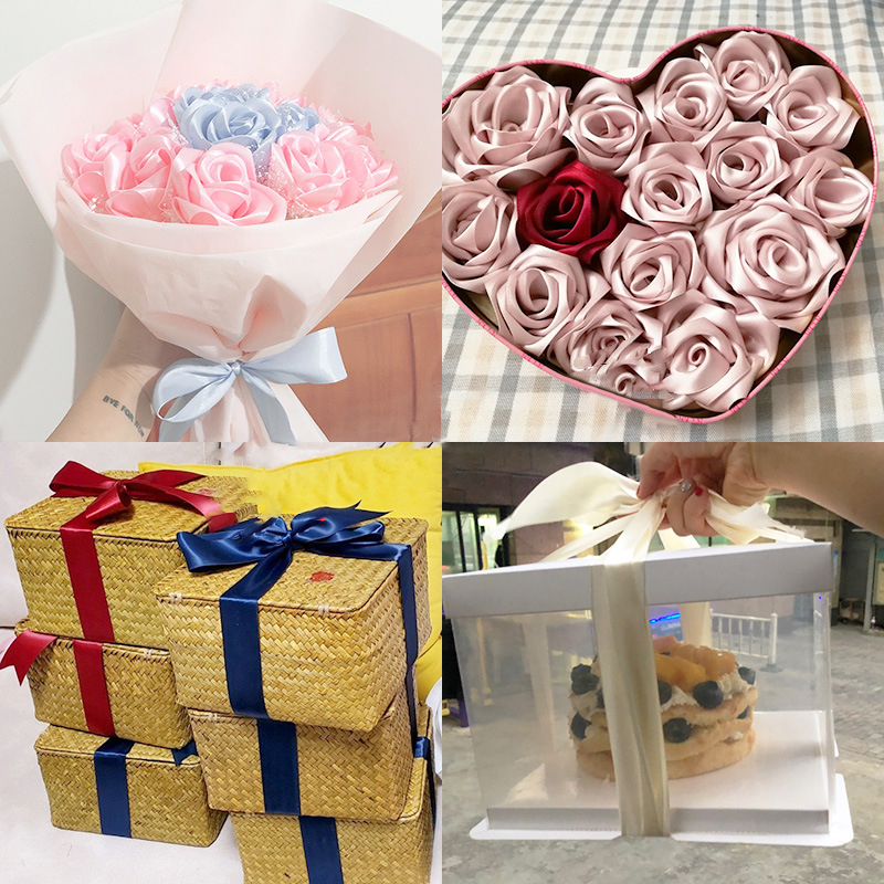 شريط ساتان بعرض 4 سم وطول 25 ي - مراجعة Ribbon Bow Gift وسعره