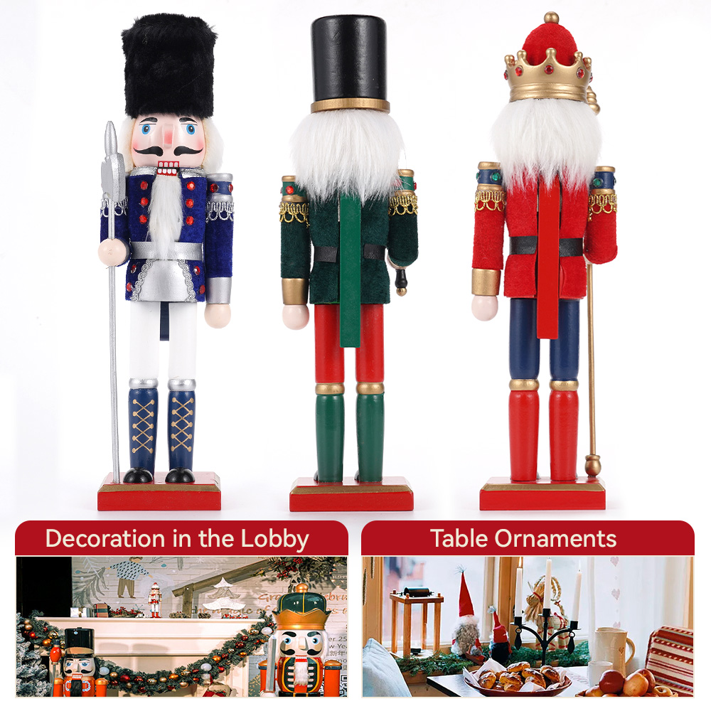 زينة كريسماس خشبية للكريسماس ، - مراجعة Nutcracker Figurine وسعره