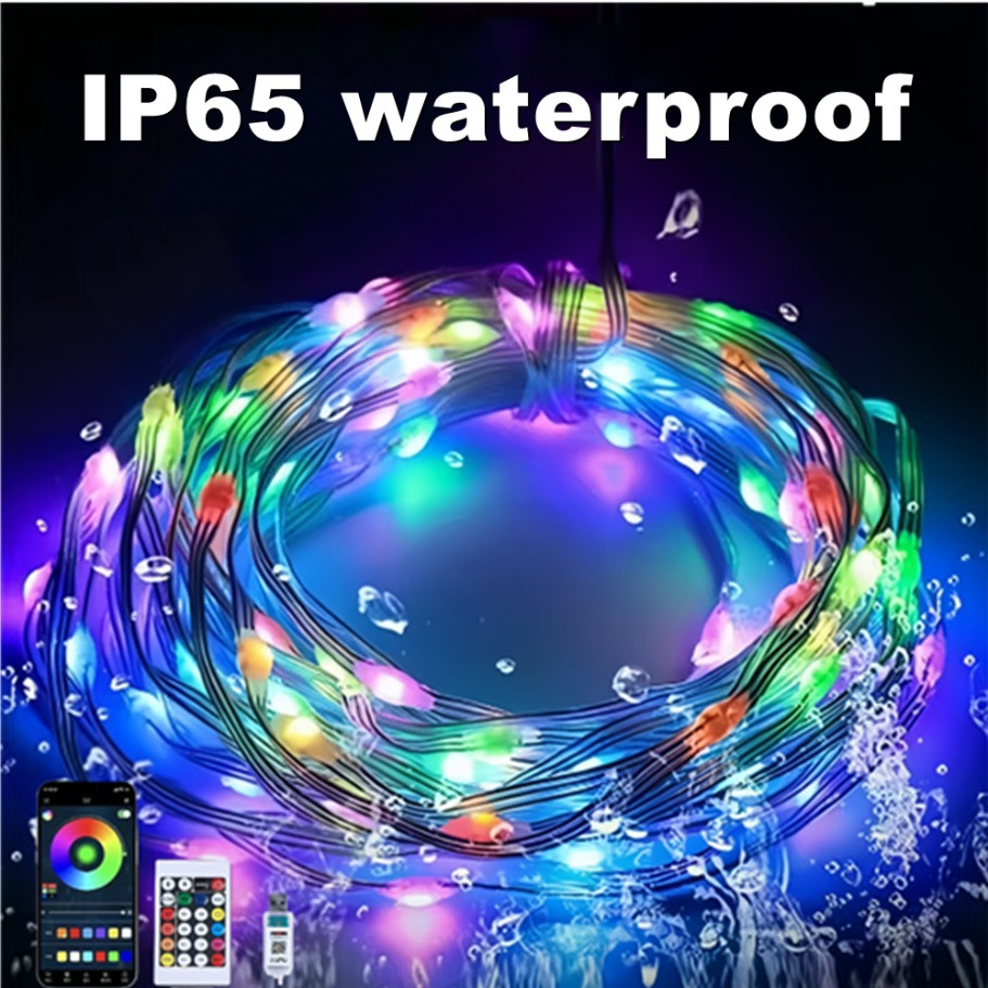 WS2812B مصباح ليد سلسلة الذكية - مراجعة Led Fairy String Lights وسعره