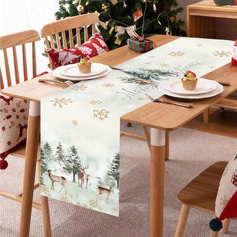 مفرش طاولة لعيد الميلاد، زينة  - مراجعة Christmas Table Runner وسعره
