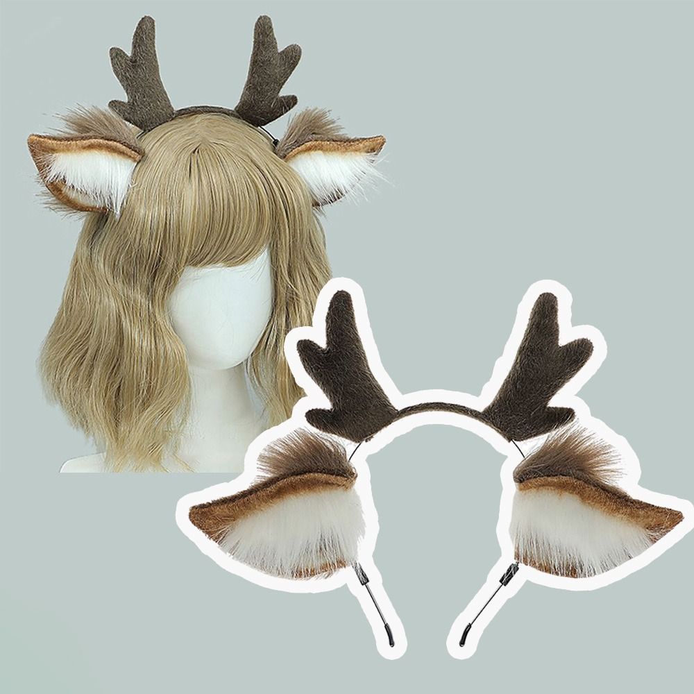 آذان الغزلان الرنة قرن الوعل ع - مراجعة Reindeer Antlers Headband وسعره