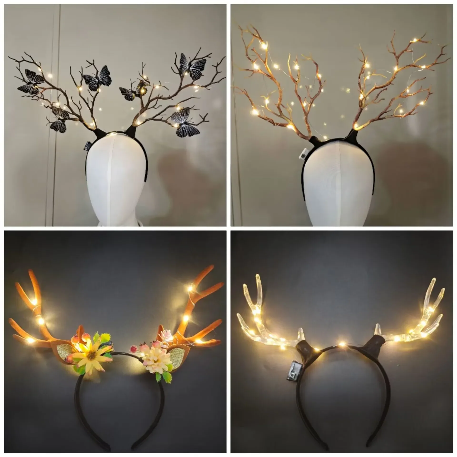 متوهجة قرون الرنة عقال للنساء  - مراجعة Reindeer Antlers Headband وسعره