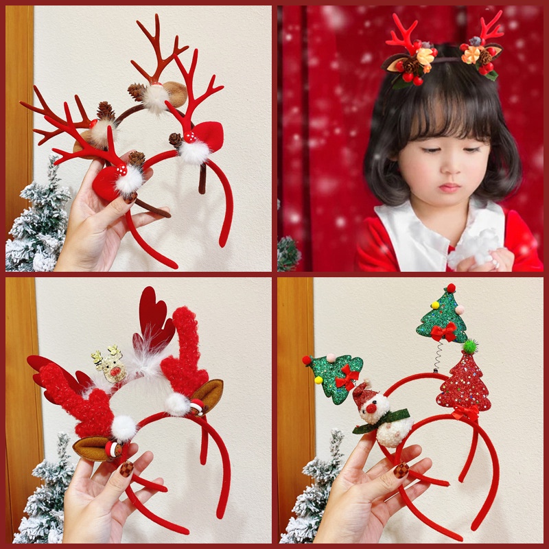 1-15 قطعة من عصابات الرأس لعيد - مراجعة Reindeer Antlers Headband وسعره
