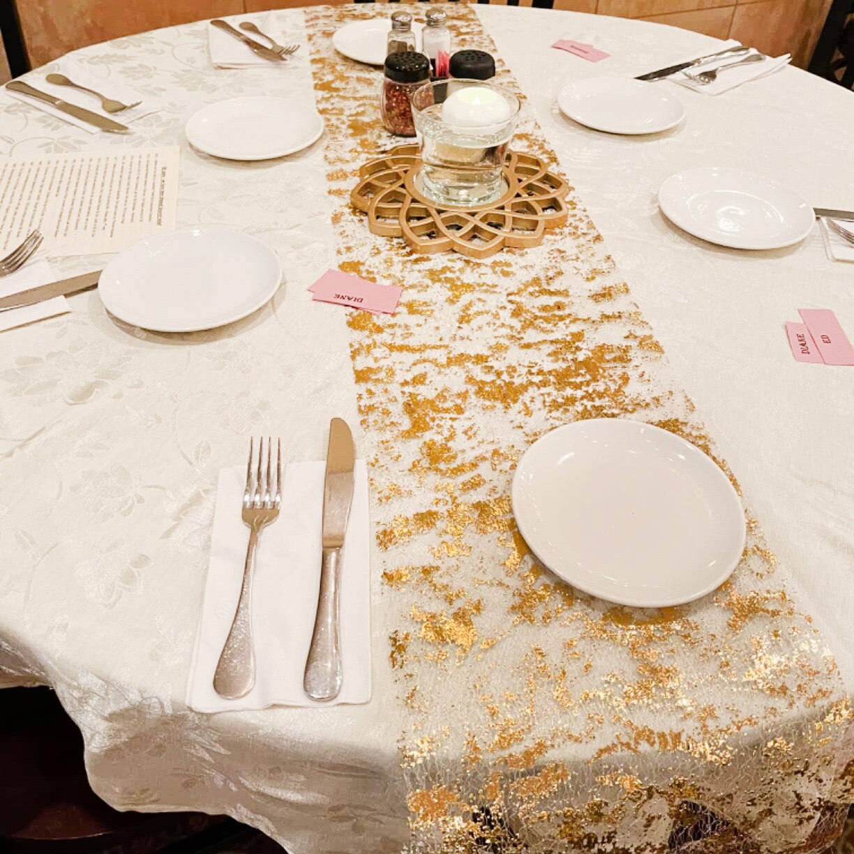 لامعة ذهبية رقيقة معدنية عدائي - مراجعة Christmas Table Runner وسعره