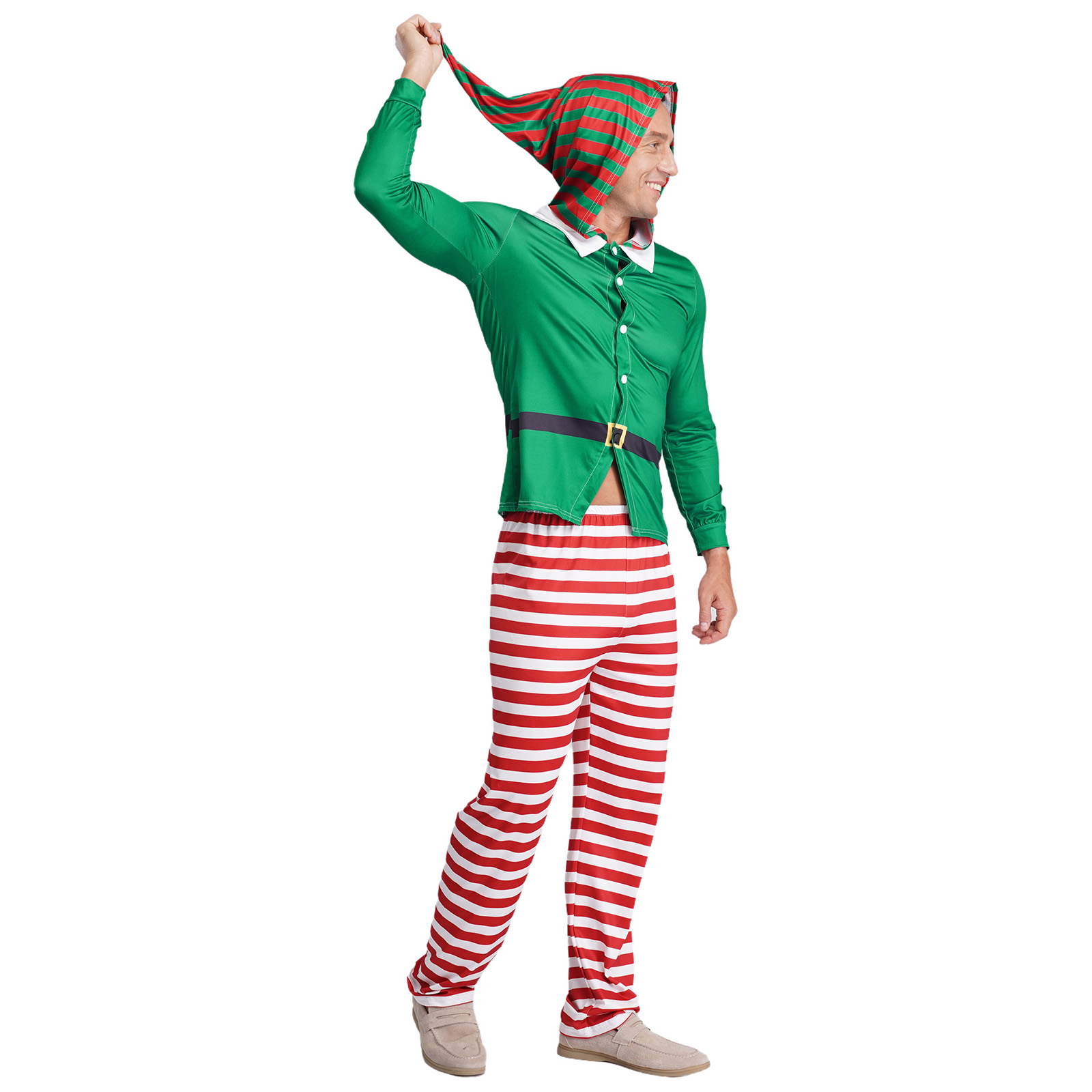 رجل عيد الميلاد قزم منامة حزب  - مراجعة Elf Costume Christmas وسعره