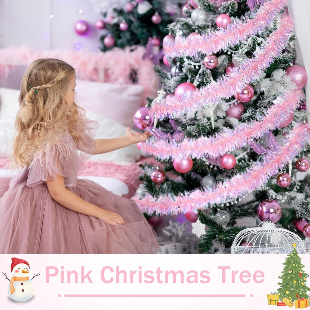 شريط زينة عيد الميلاد بطول 2 م - مراجعة Tinsel Garland Decoration وسعره