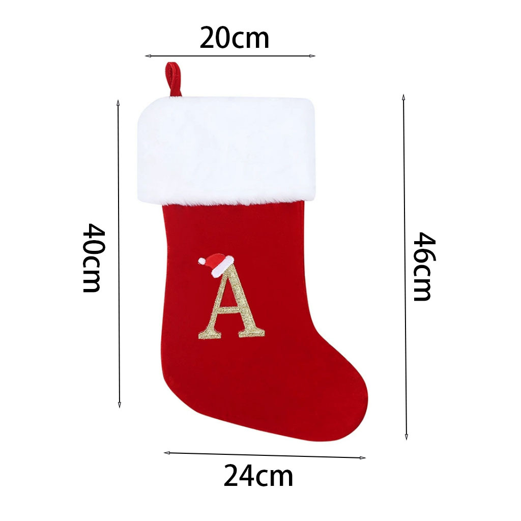 جديد الإبداعية الأبجدية عيد ال - مراجعة Christmas Stocking Hanging وسعره