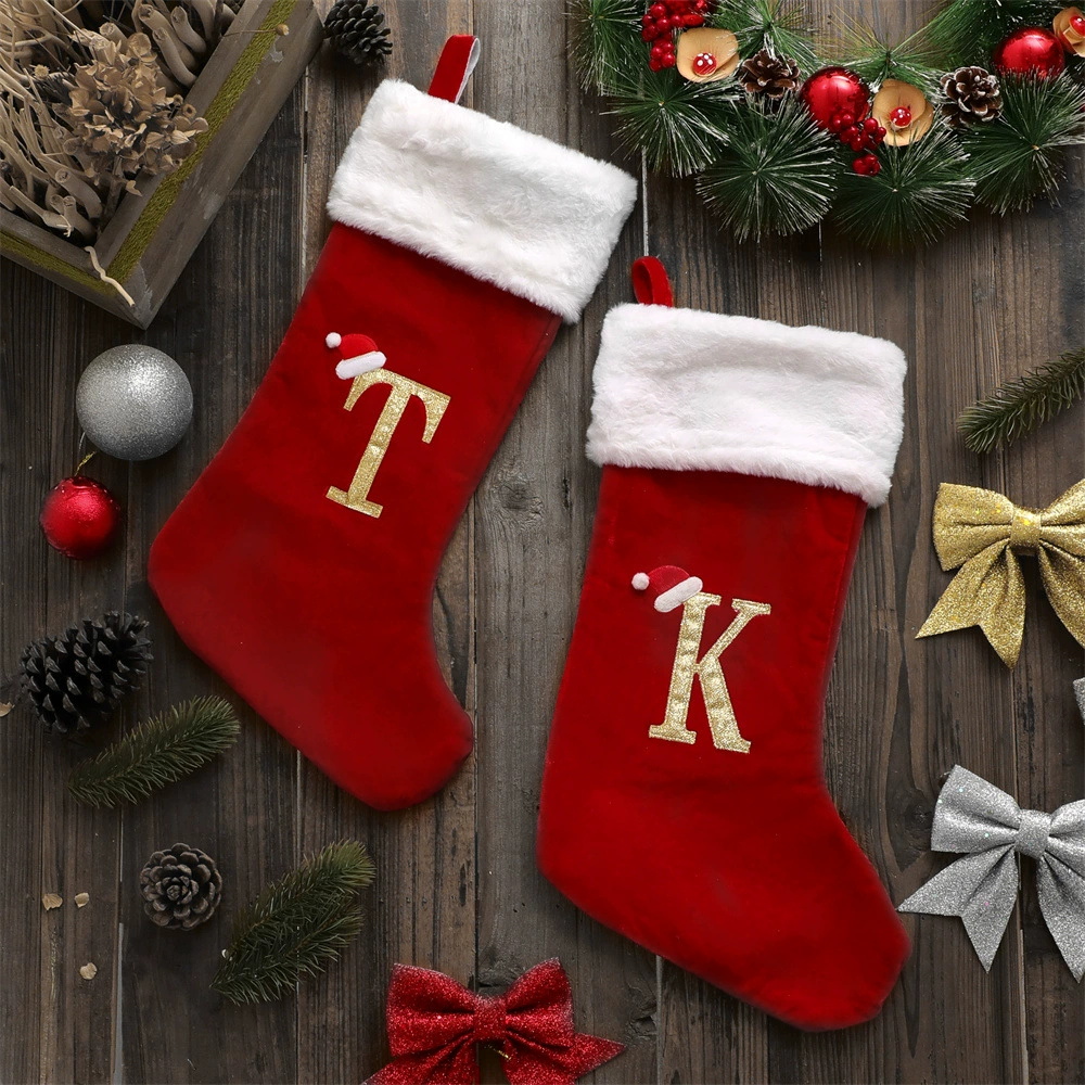 جديد الإبداعية الأبجدية عيد ال - مراجعة Christmas Stocking Hanging وسعره