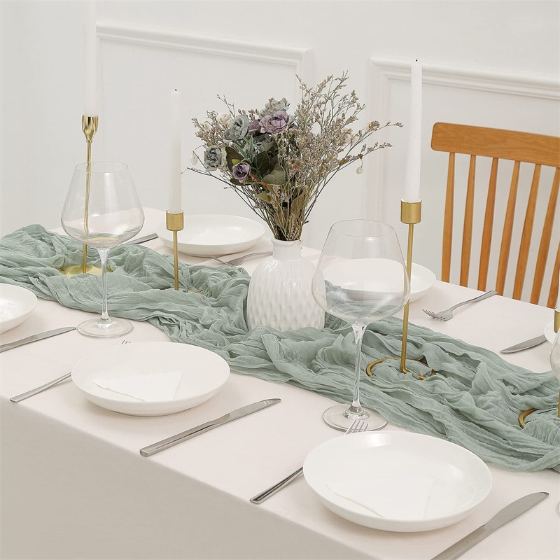 شبه شفاف شاش حفل زفاف عيد المي - مراجعة Christmas Table Runner وسعره