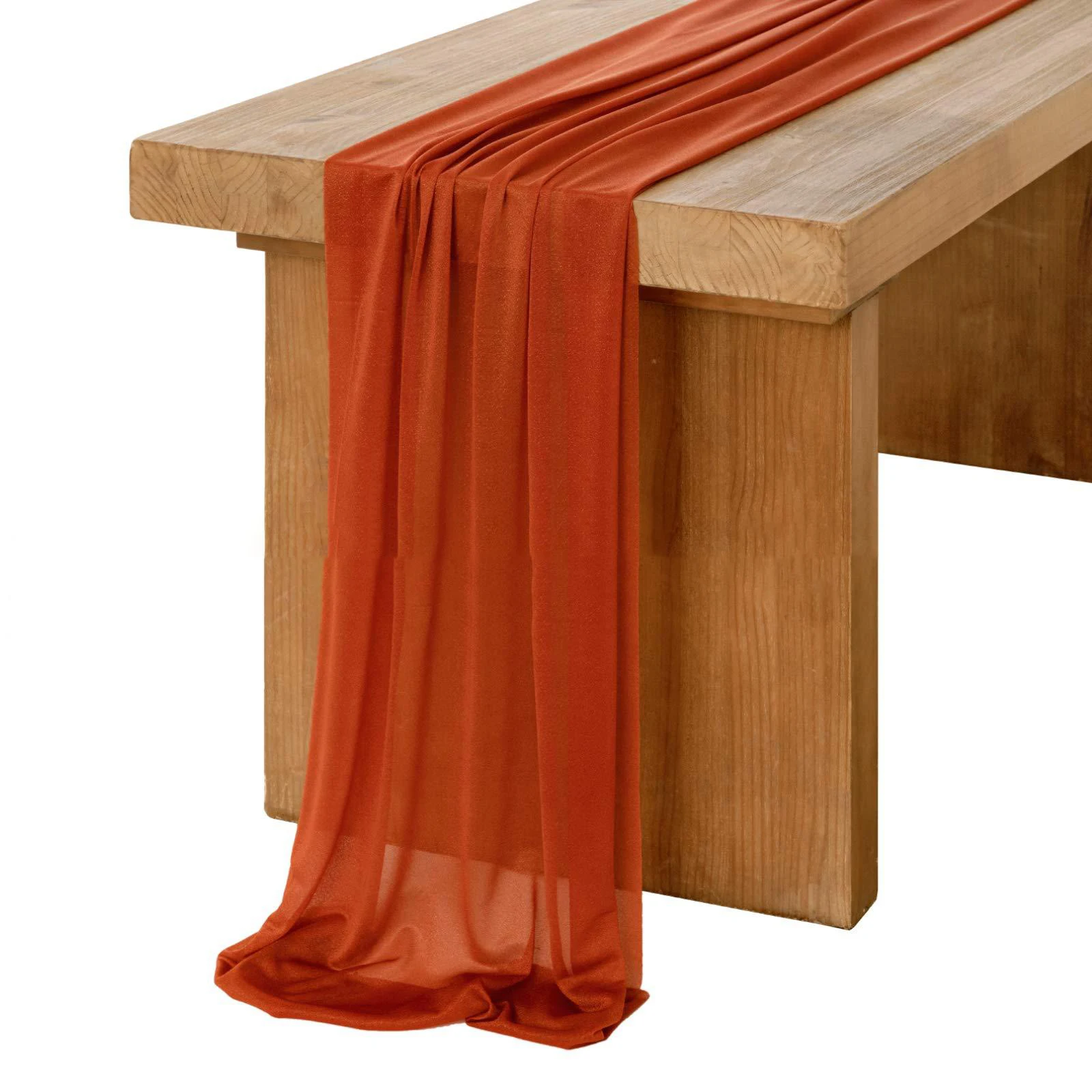 عداء طاولة أبيض شيفون ، إعداد  - مراجعة Christmas Table Runner وسعره