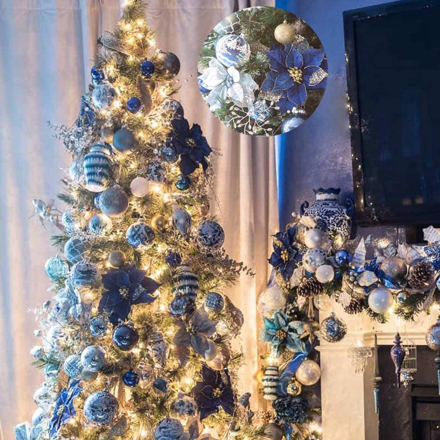 الاصطناعي بريق شجرة عيد الميلا - مراجعة Christmas Wreath Fake وسعره
