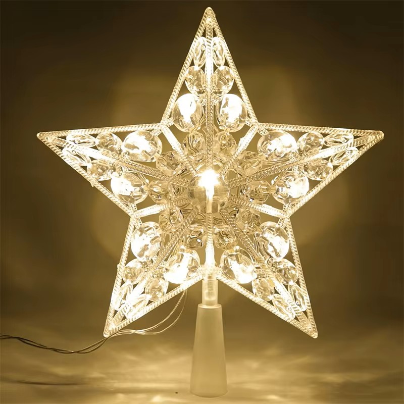 زينة شجرة عيد الميلاد المضيئة  - مراجعة Star Tree Topper وسعره