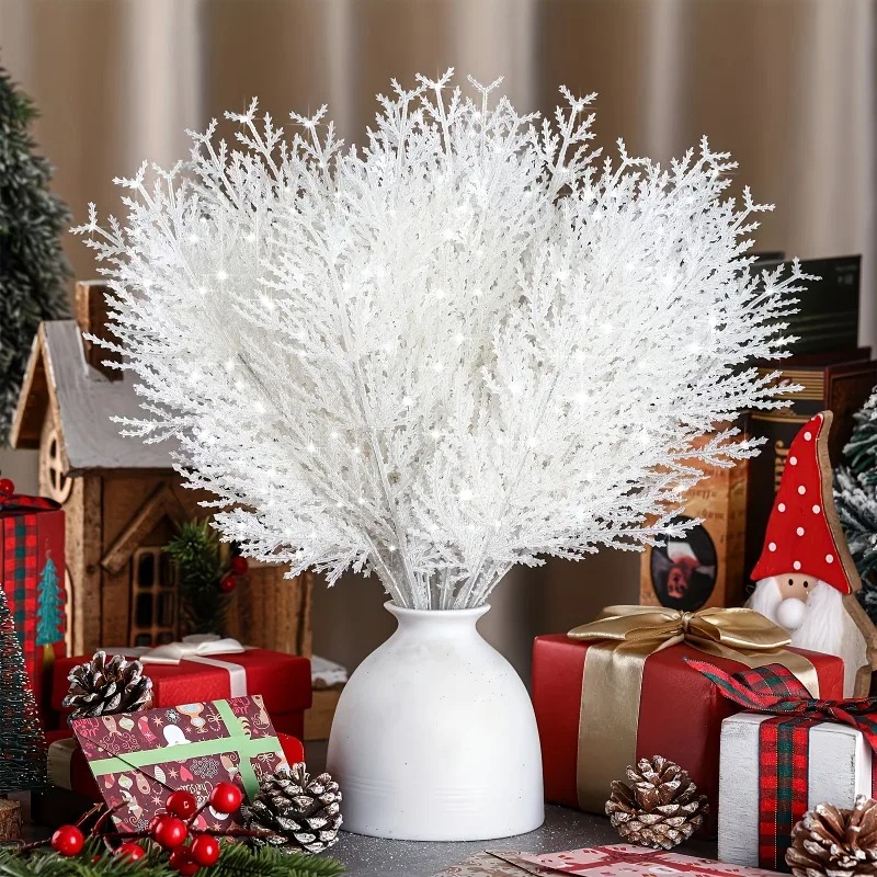 24 قطعة من أغصان الصنوبر الاصط - مراجعة Christmas Tree Artificial وسعره