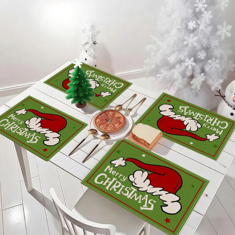 مفارش طاولة كرتونية لطيفة لعيد - مراجعة Christmas Table Runner وسعره