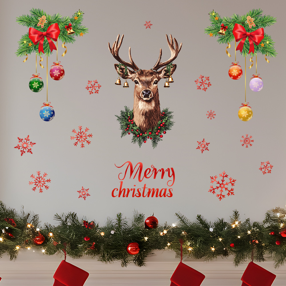عيد الميلاد ندفة الثلج الغزلان - مراجعة Snowflake Window Decal وسعره