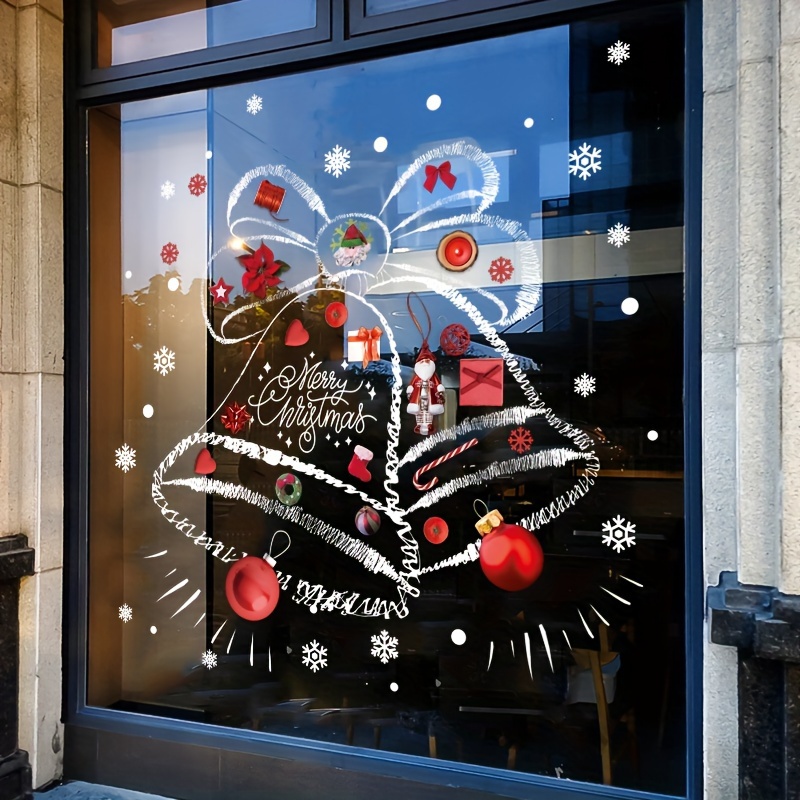 ملصقات عيد الميلاد بتصاميم ندف - مراجعة Snowflake Window Decal وسعره