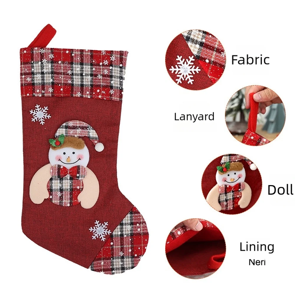 1 قطعة تخزين عيد الميلاد الحاض - مراجعة Christmas Stocking Hanging وسعره