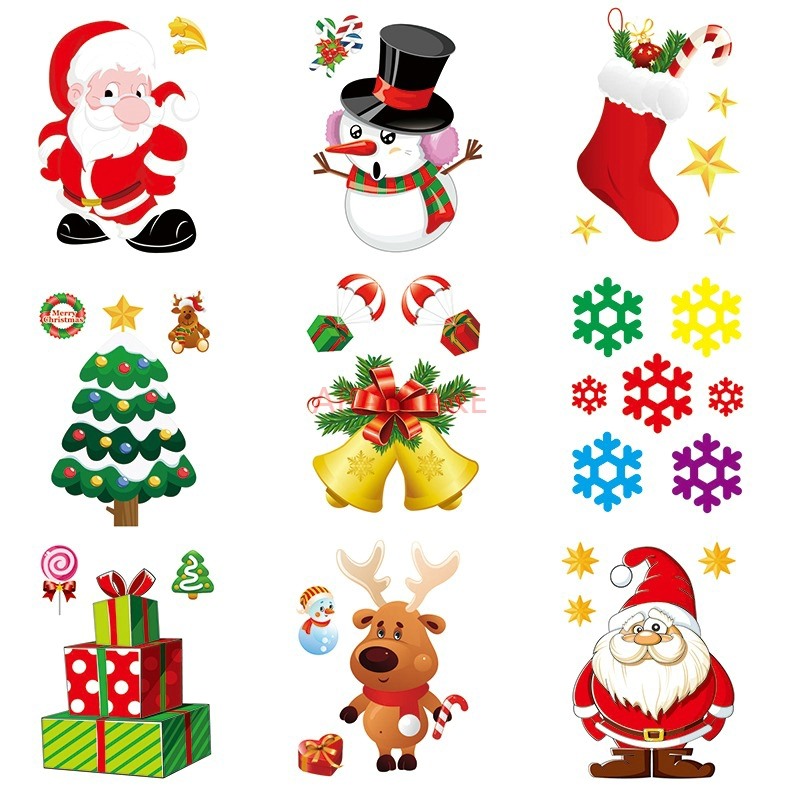 1 قطعة ملصق ثابت لعيد الميلاد  - مراجعة Snowflake Window Decal وسعره
