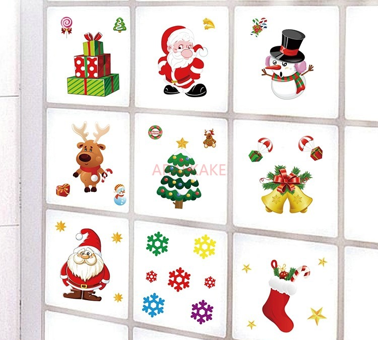 1 قطعة ملصق ثابت لعيد الميلاد  - مراجعة Snowflake Window Decal وسعره