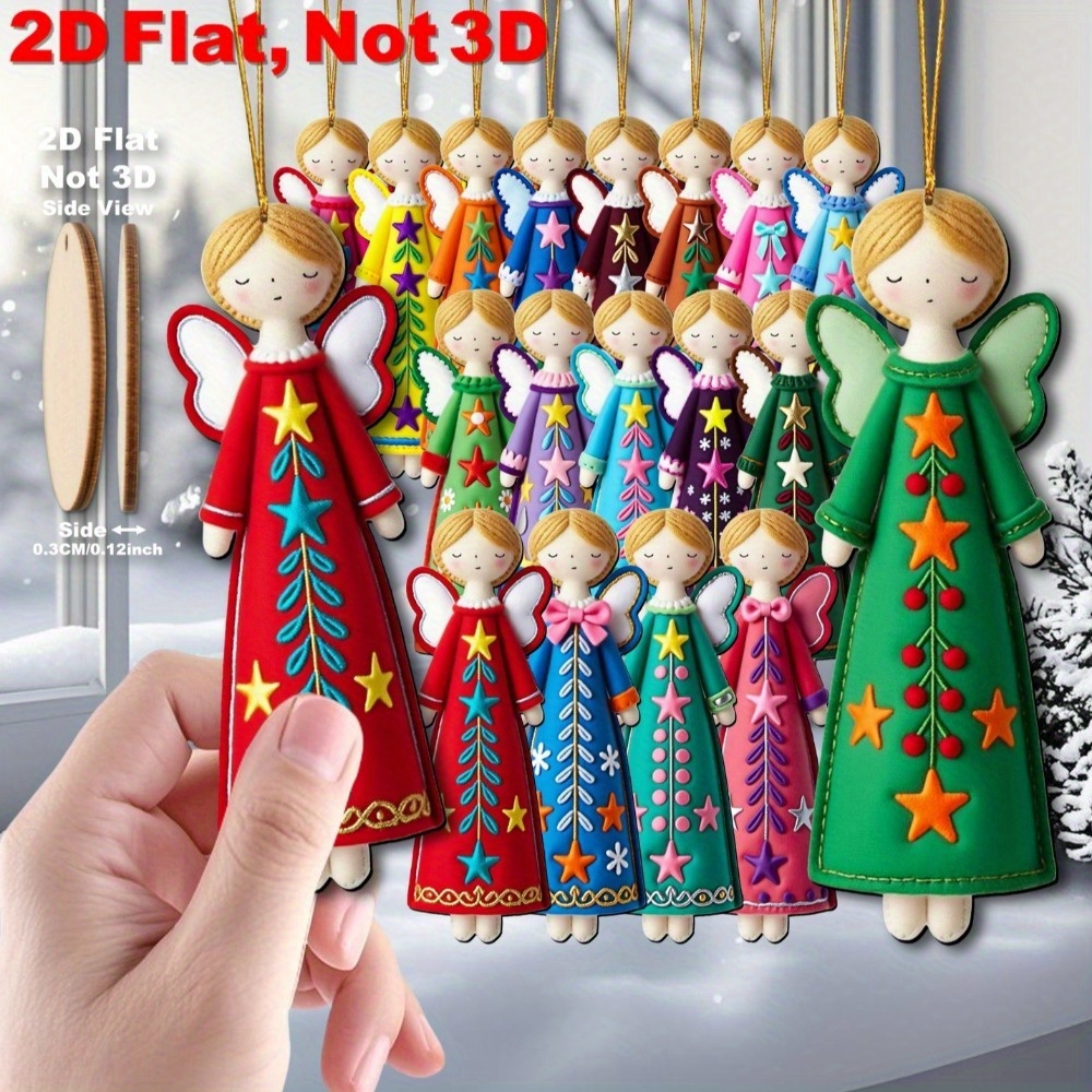 16 قطعة من حلي الملاك الملونة  - مراجعة Star Tree Topper وسعره