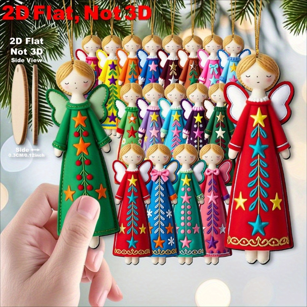 16 قطعة من حلي الملاك الملونة  - مراجعة Star Tree Topper وسعره