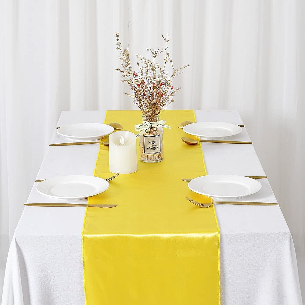 12x108 بوصة الحرير الزفاف الجد - مراجعة Christmas Table Runner وسعره