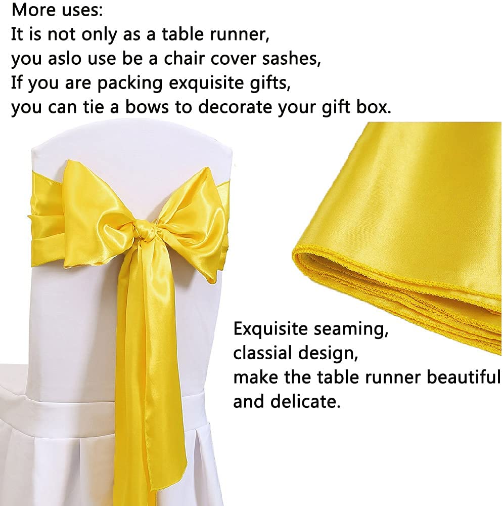 12x108 بوصة الحرير الزفاف الجد - مراجعة Christmas Table Runner وسعره