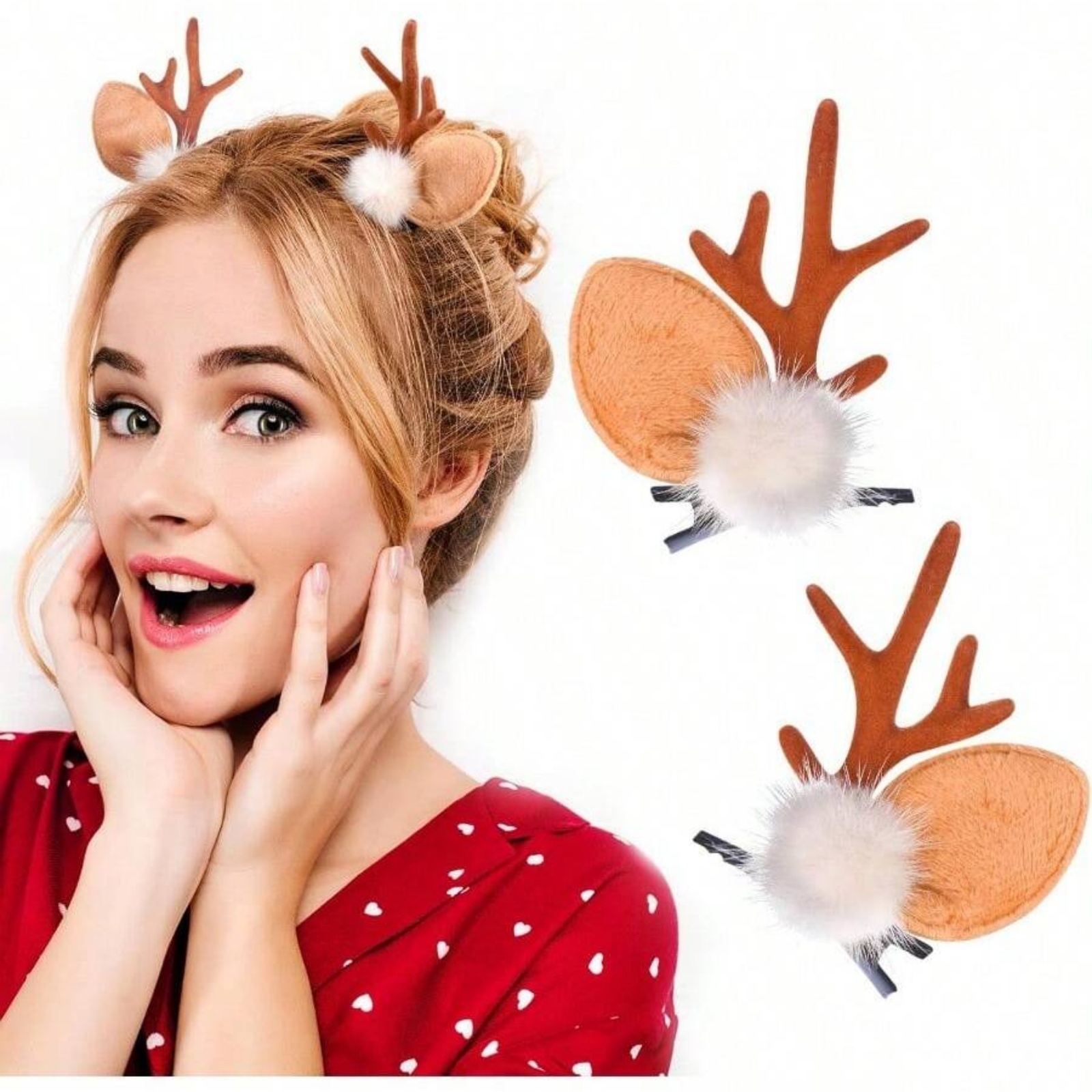 2 قطعة قرون الرنة عيد الميلاد  - مراجعة Reindeer Antlers Headband وسعره