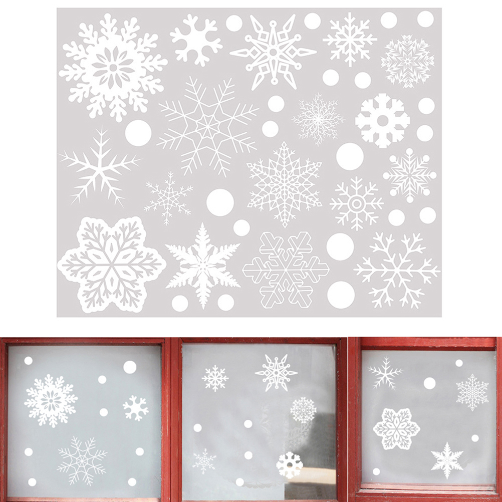 شارات رقائق الثلج لتزيين المنز - مراجعة Snowflake Window Decal وسعره