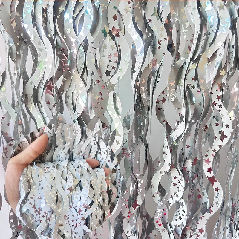 ستارة ملونة نجمة المطر ، حورية - مراجعة Tinsel Garland Decoration وسعره