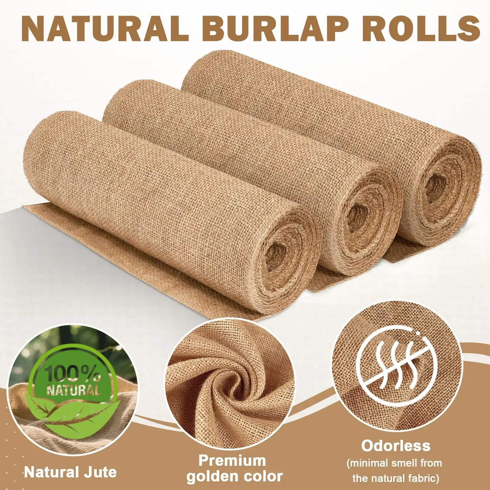 لفة خيش بيج بتصميم جديد 30 سم  - مراجعة Christmas Table Runner وسعره