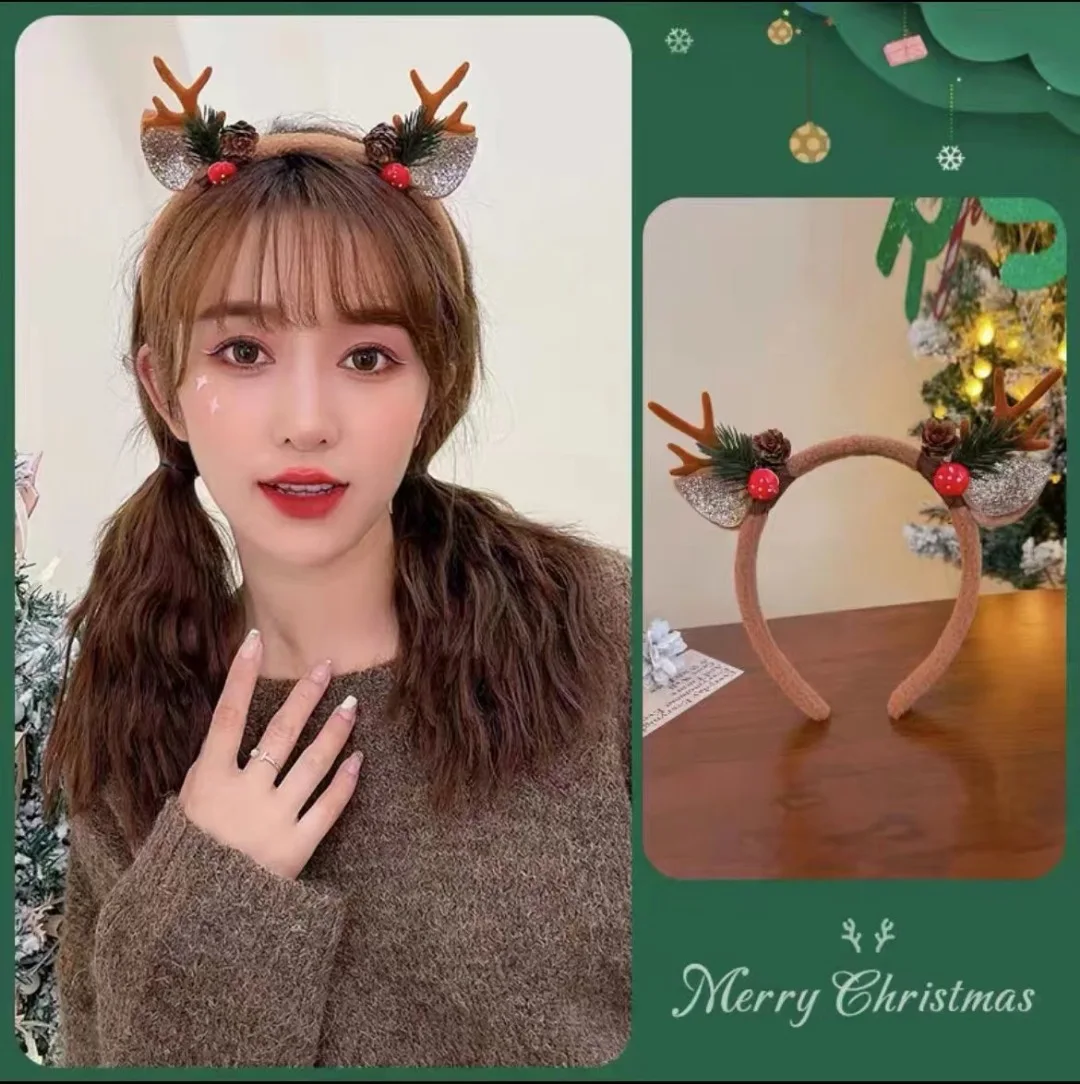 عيد الميلاد عقال قرون الرنة ال - مراجعة Reindeer Antlers Headband وسعره