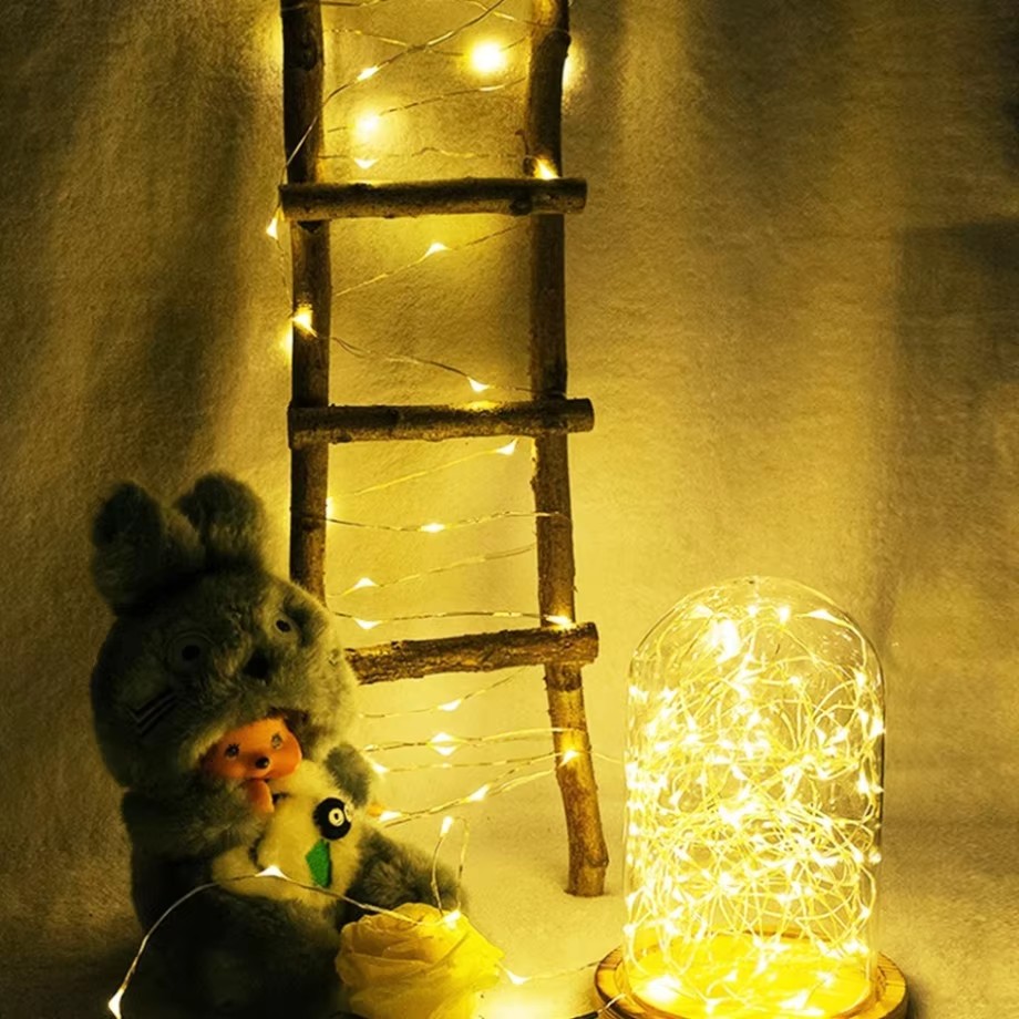 سلك نحاسي LED سلسلة عيد الميلا - مراجعة Led Fairy String Lights وسعره