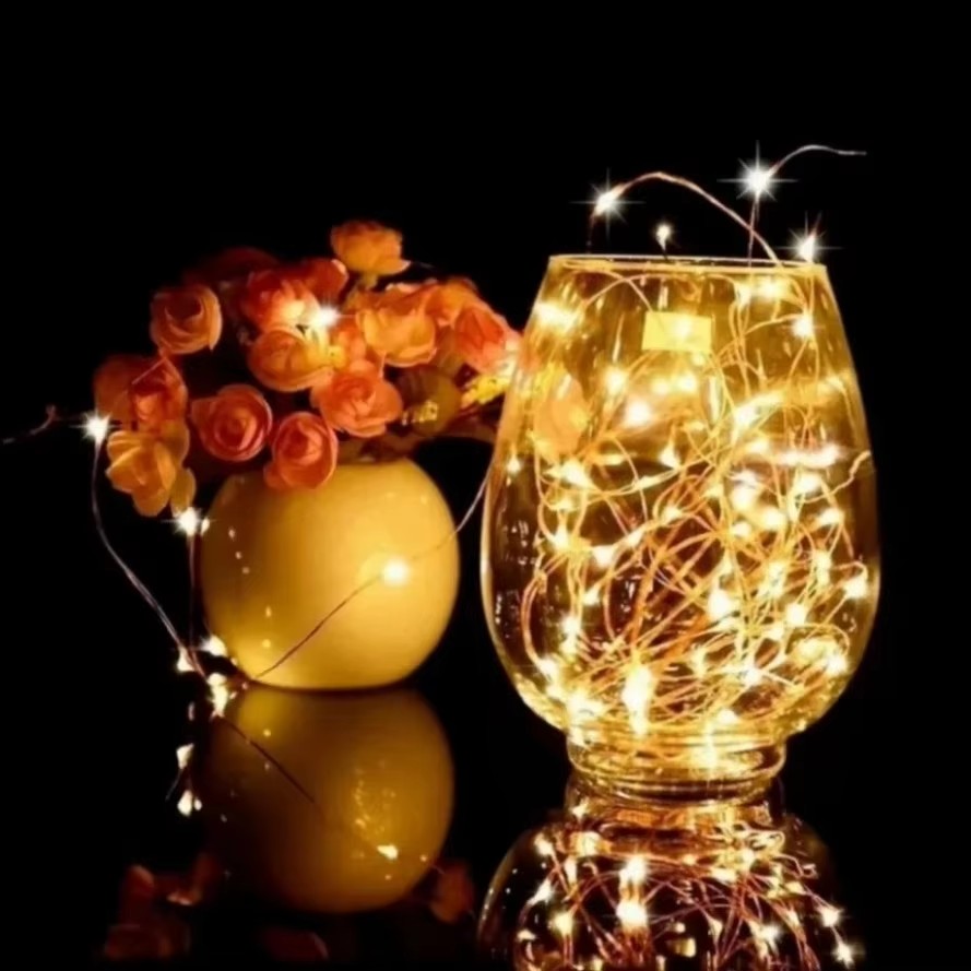 سلك نحاسي LED سلسلة عيد الميلا - مراجعة Led Fairy String Lights وسعره