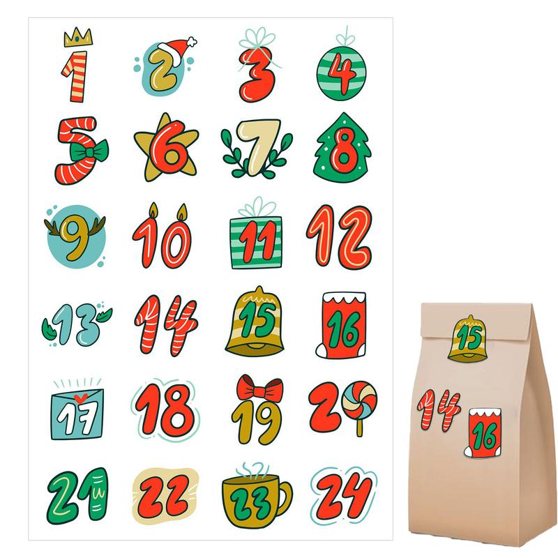 عيد ميلاد سعيد ملصقات تقويم ال - مراجعة Advent Calendar Gift وسعره