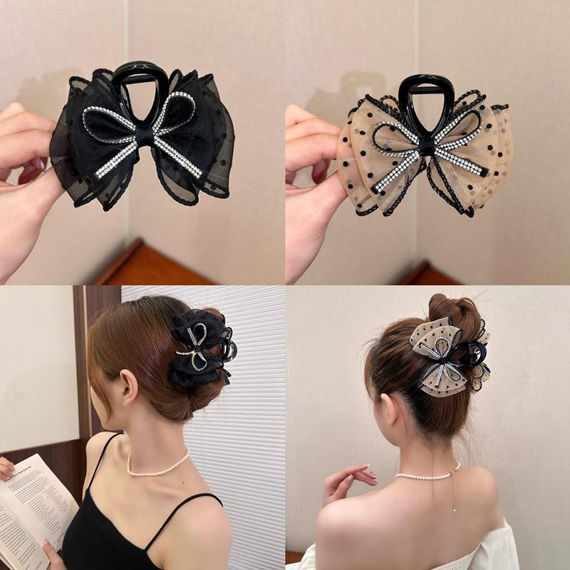مشابك شعر جديدة أنيقة بتصميم ش - مراجعة Ribbon Bow Gift وسعره