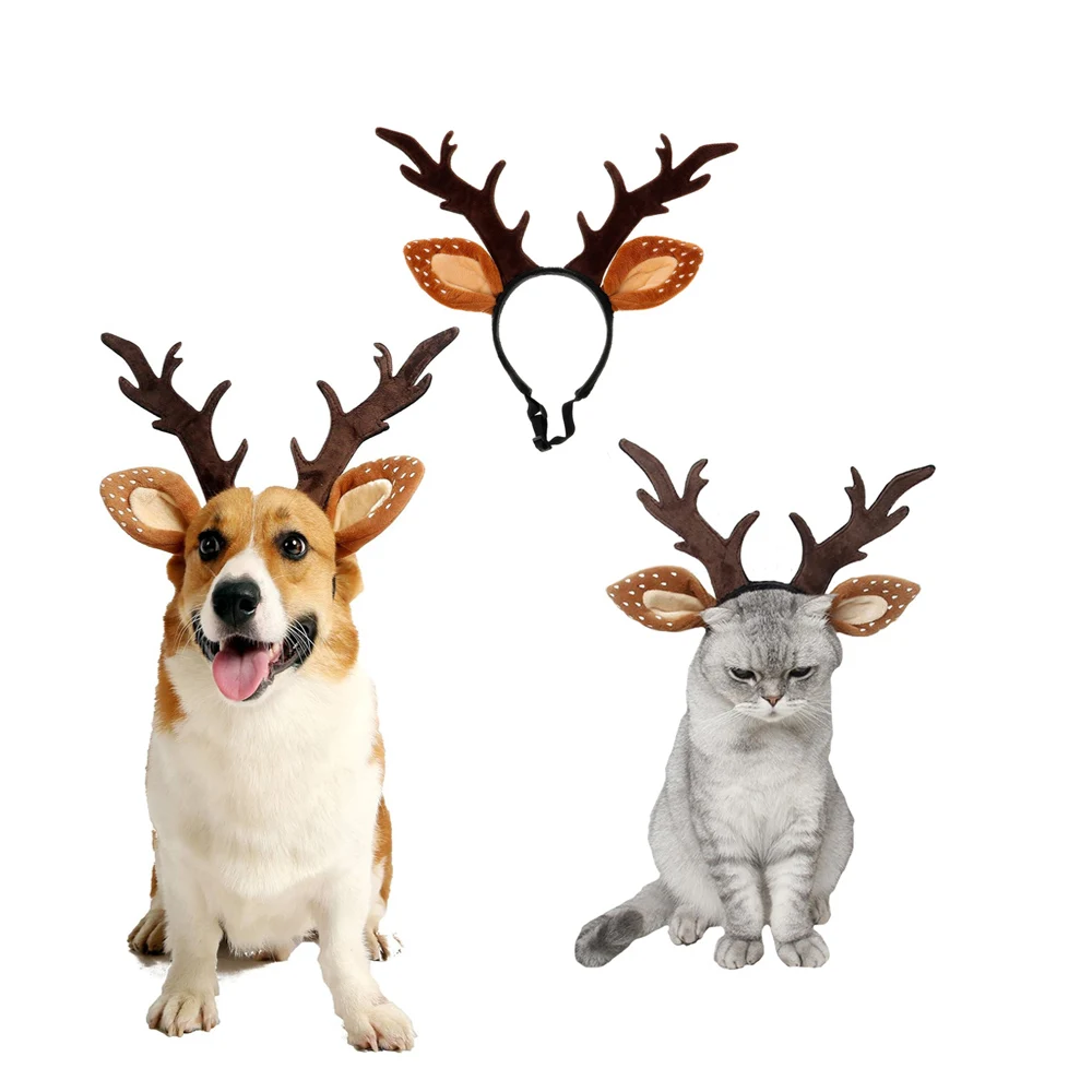 الكلاب Headbands الغزلان زي قب - مراجعة Reindeer Antlers Headband وسعره