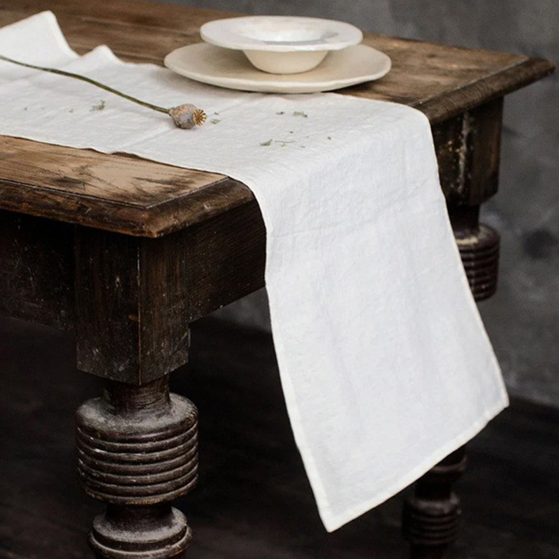 مفرش طاولة من الكتان 100% مغسو - مراجعة Christmas Table Runner وسعره