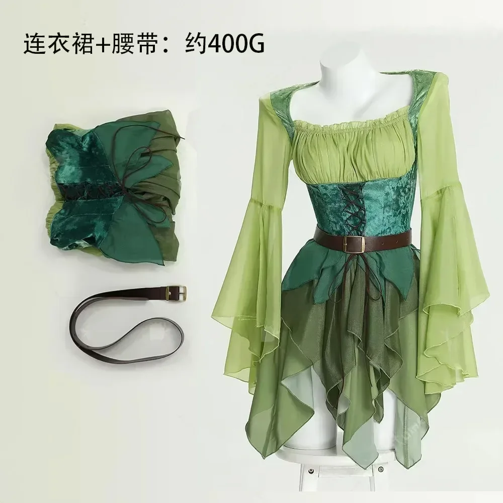فستان نسائي أخضر على طراز الجن - مراجعة Elf Costume Christmas وسعره