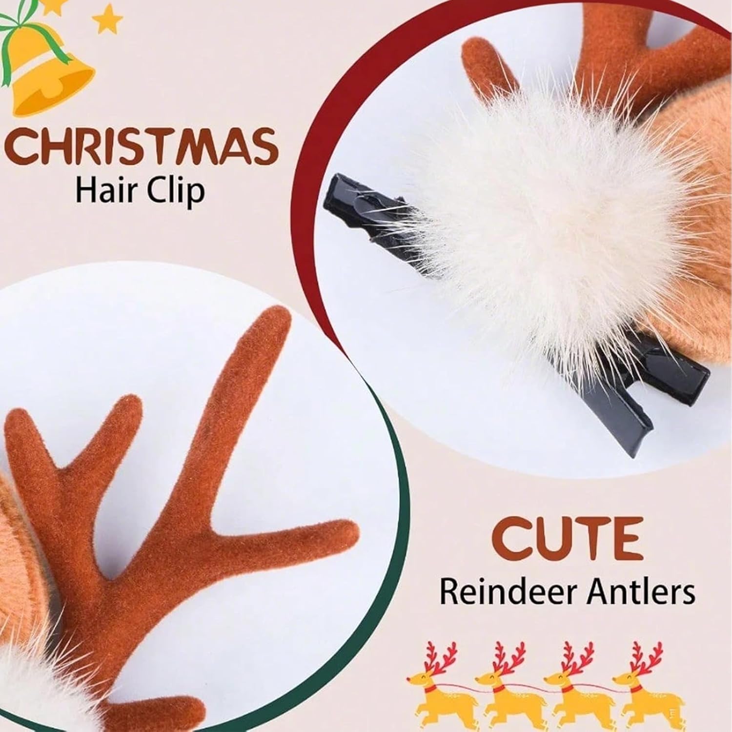 1/2 زوج من عصابات الرأس بتصميم - مراجعة Reindeer Antlers Headband وسعره